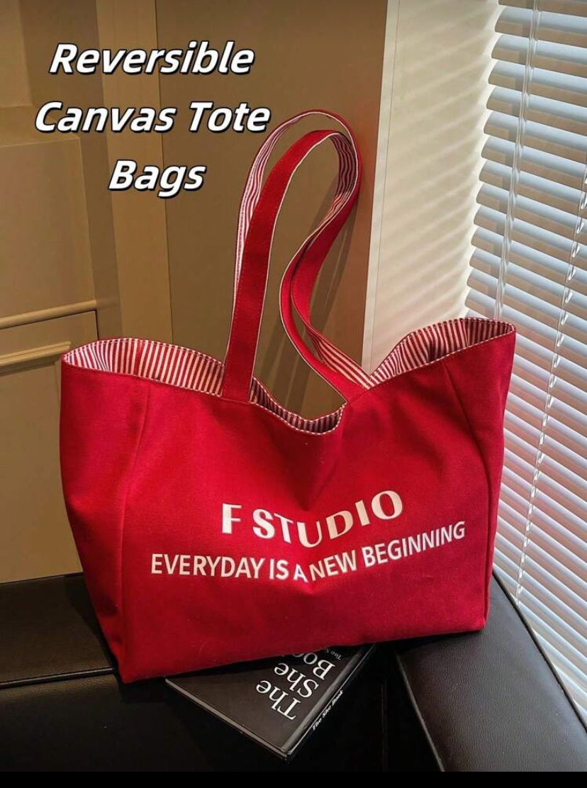 Reversible Tote bag- two bags in one