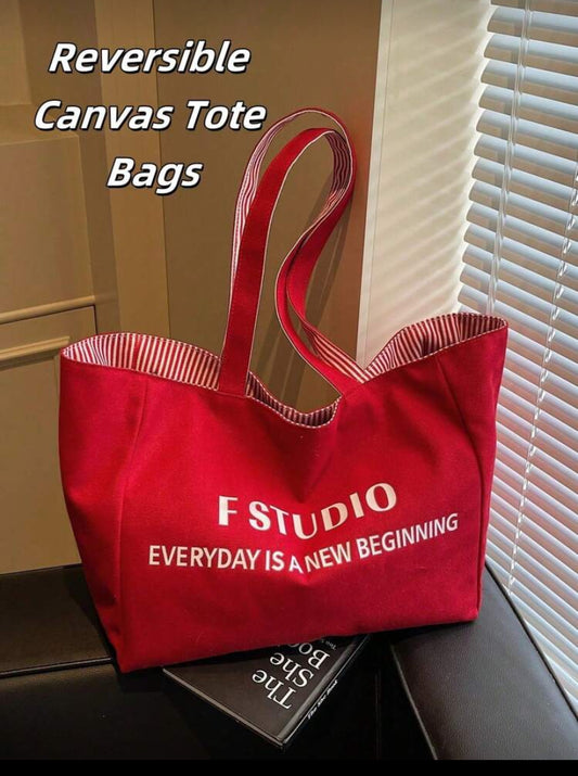Reversible Tote bag- two bags in one